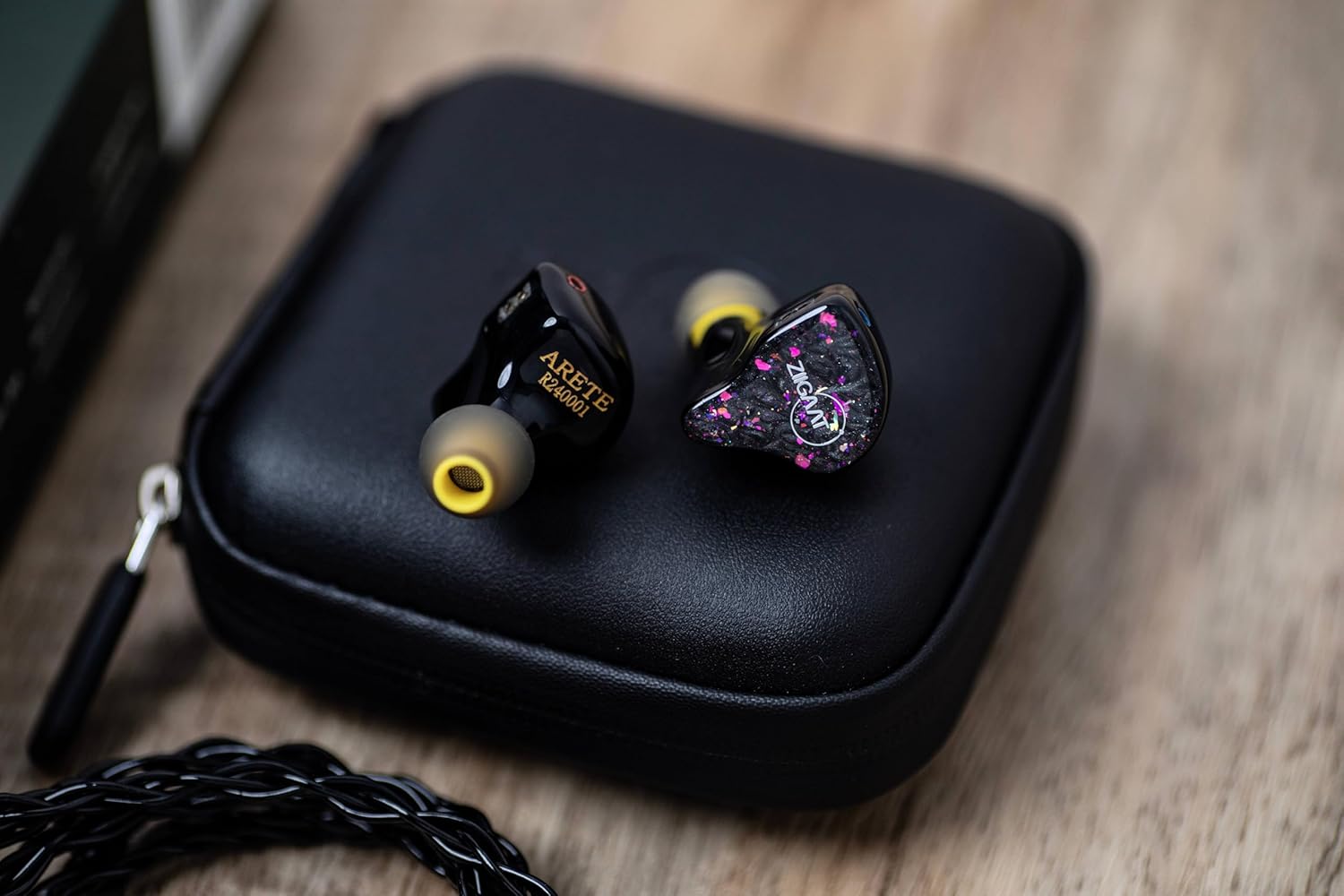 Linsoul ZiiGaat x Fresh Reviews Arete in Ear Monitor, 1DD+4BA Hybrid Earphone IEM & Tripowin C-01 IEM Cable, 16 Core Hybrid Copper-Silver Earphone Cable