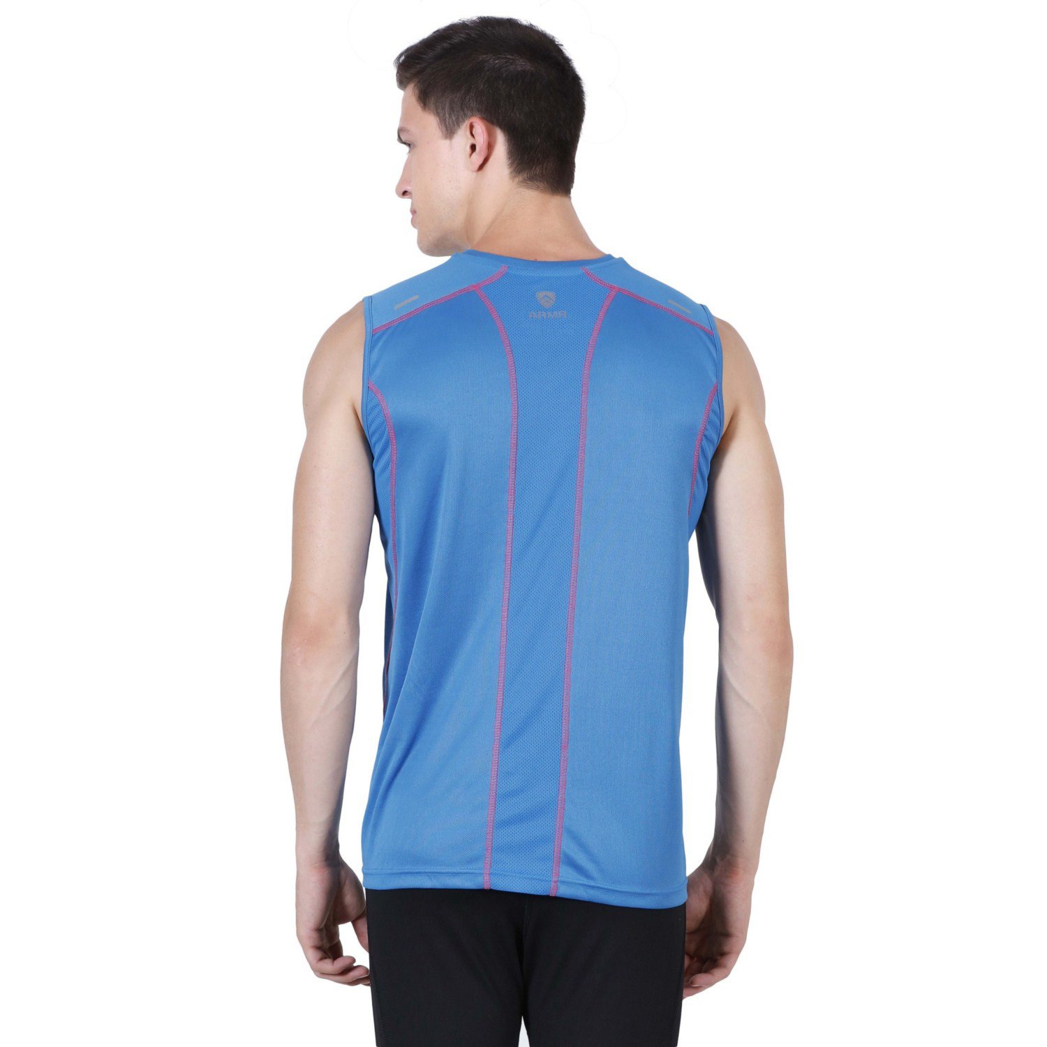 Armr Sport Men Filament Polyester Performance Singlet, Xl-112 Cms (Vivid Blue Azalea) 1