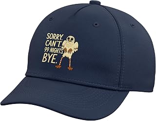 Sorry. Can’t. 99 Nights. Bye. in The Forest Owl Gamer Merch Adjustable Baseball Hat