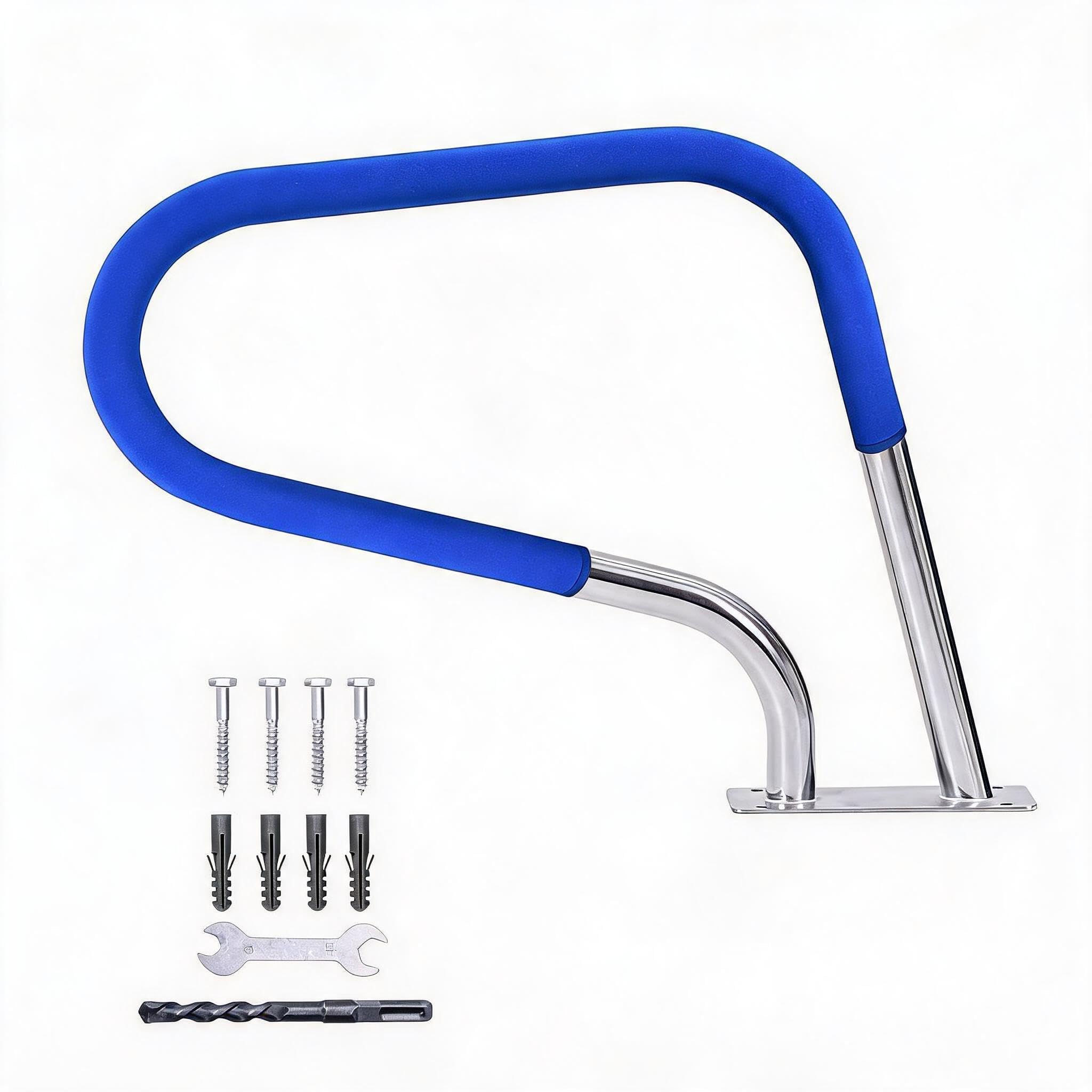 Koioplie 1 Pack Rustproof 304 Stainless Steel Pool Handrail