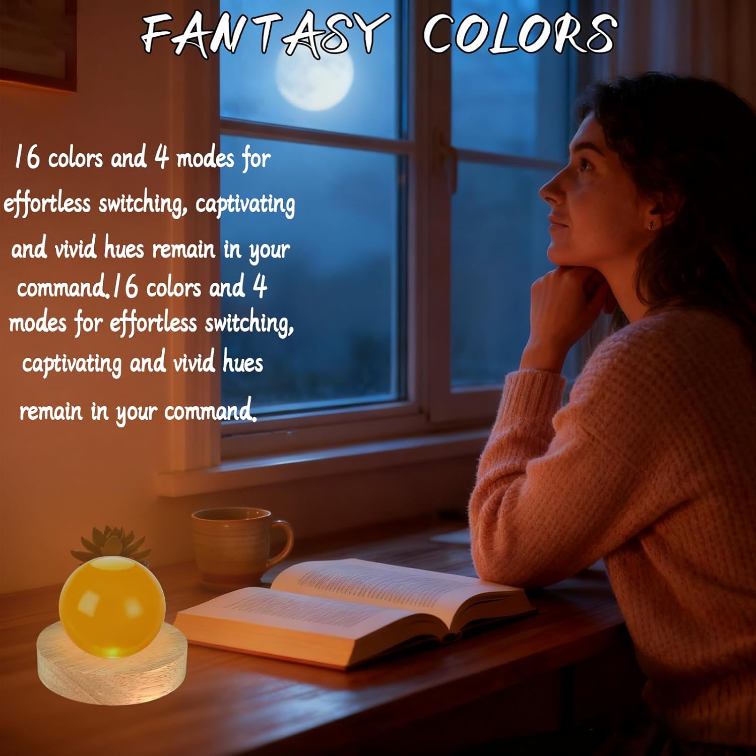 10 Pcs 4 Inch Wooden Light Stand Base with Remote Control, Colorful Led Lights Stand, Crystal Glass Resin Art Display Base for 3D Laser