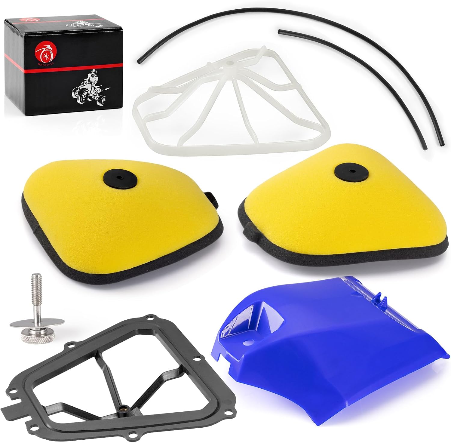 Air Filter Guide Lid Cover Kit for Yamaha YZ250F YZ450F WR250F WR450F YZ250FX YZ450FX 2019-2023