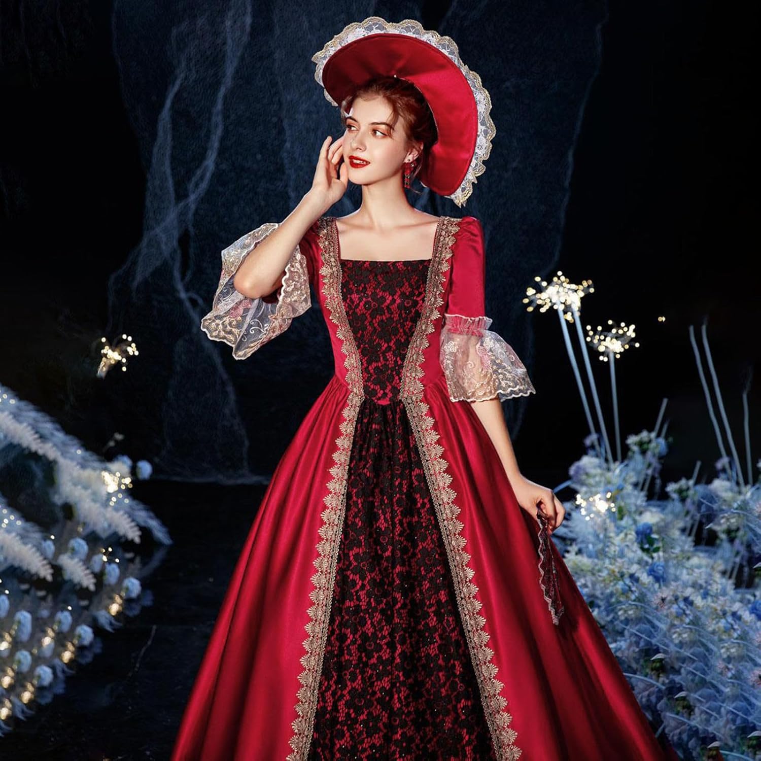 Womens Rococo Dress Medieval Renaissance 1800s Queen Victorian Ball Gown Costume Inspiration Maiden Evening Dress
