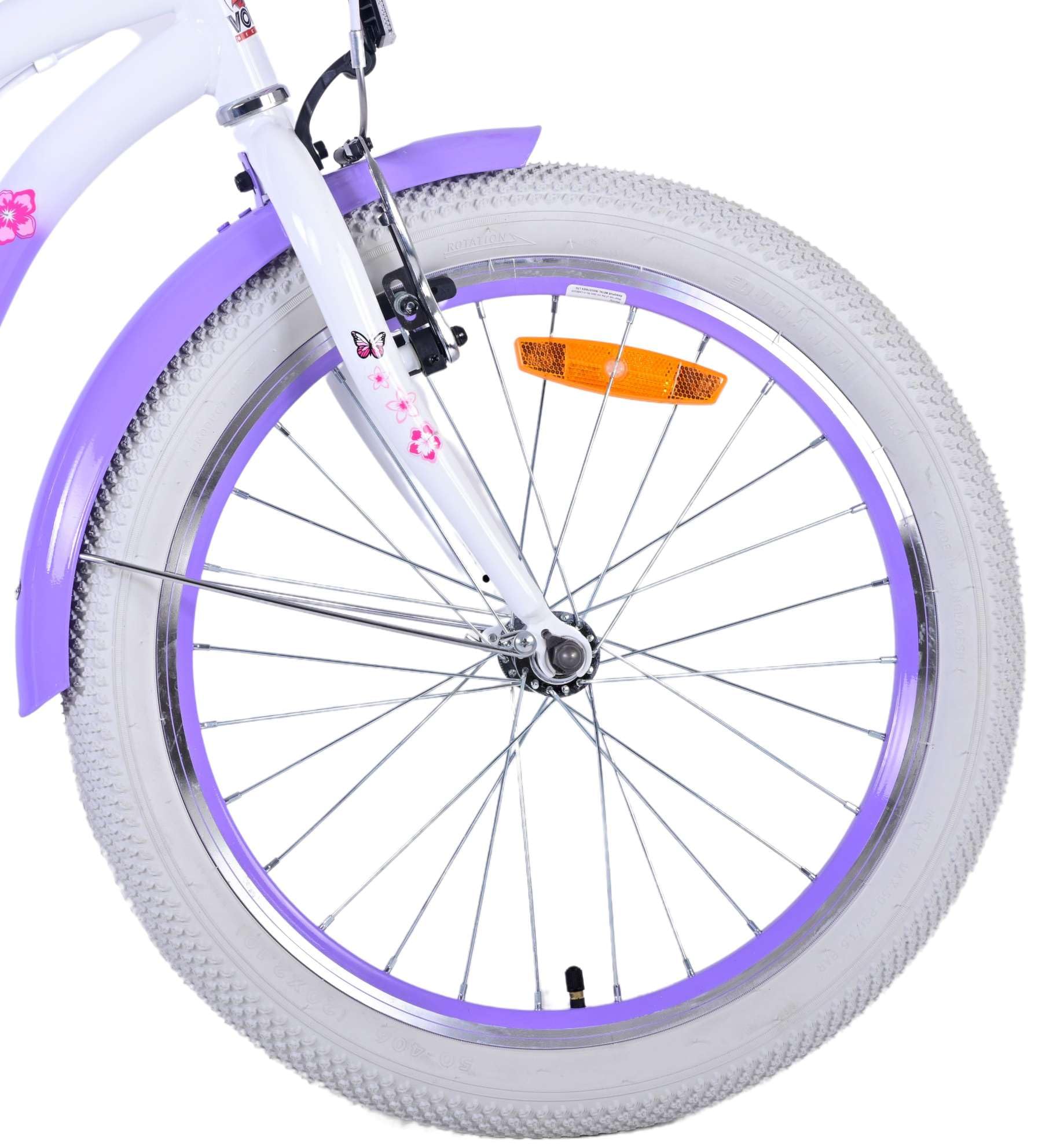 Lovely Fuxia Vélo pour Fille de 6 à 8 Ans 20 Pouces avec Panier et Porte-Bagages