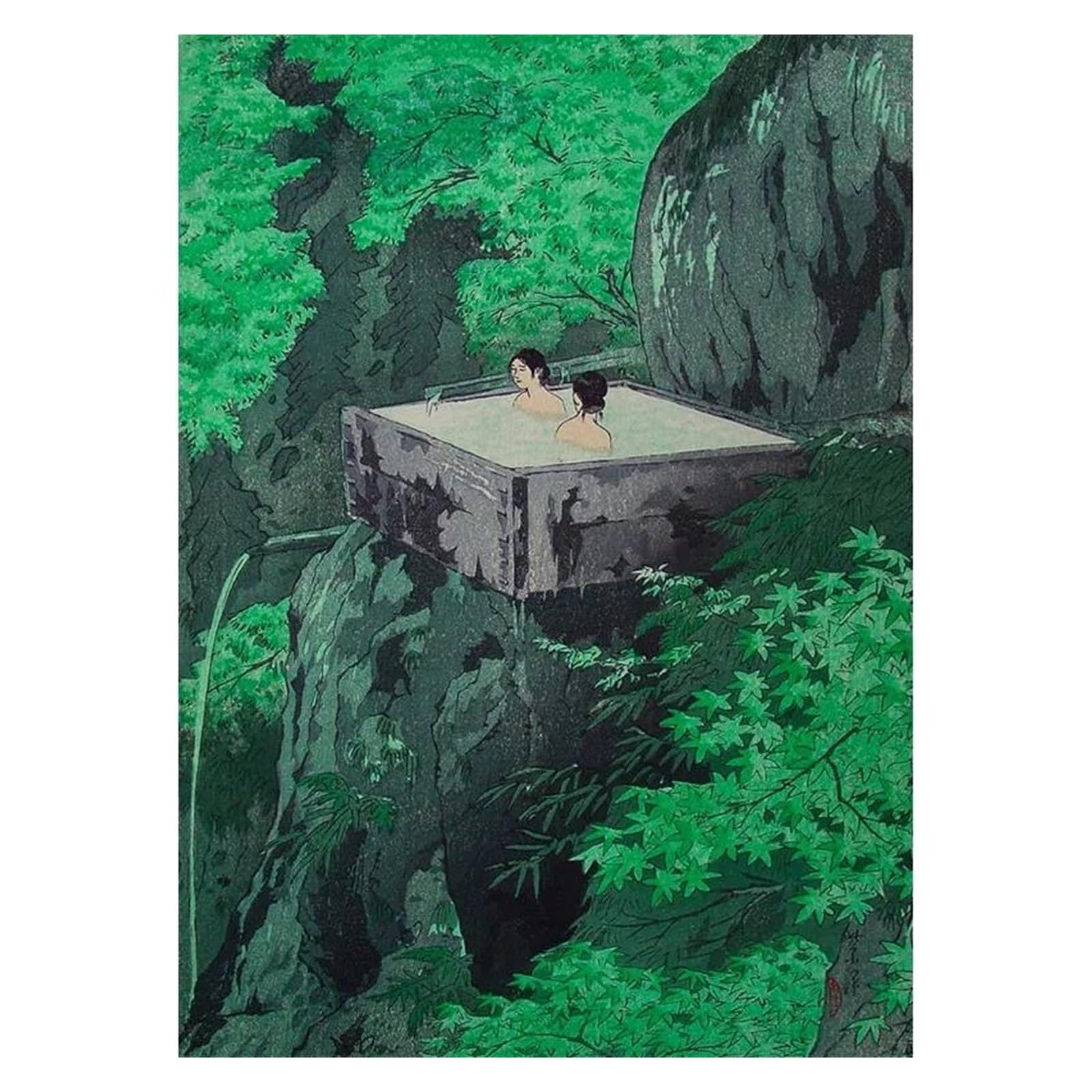 Affiche japonaise traditionnelle rétro pour décoration salon | Poster Tokyo 20x30