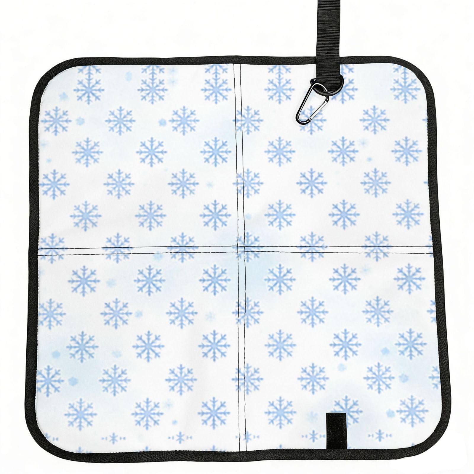 DUYIOKH Frosty Dots Print Foldable Portable Seat Cushion for World Cup Games, Camping and Outdoor Activities
