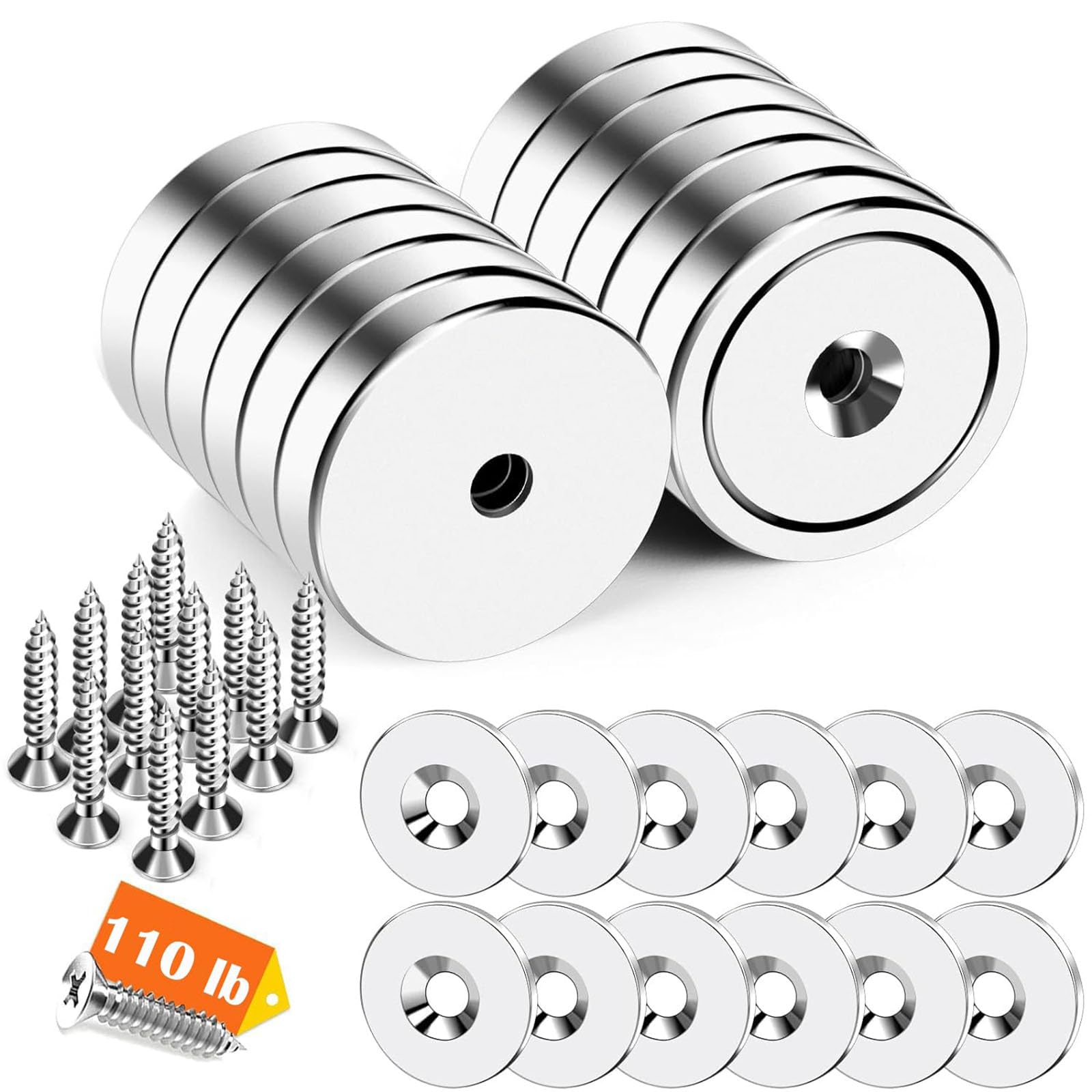 Strong Neodymium Magnets - 8 Pack -9