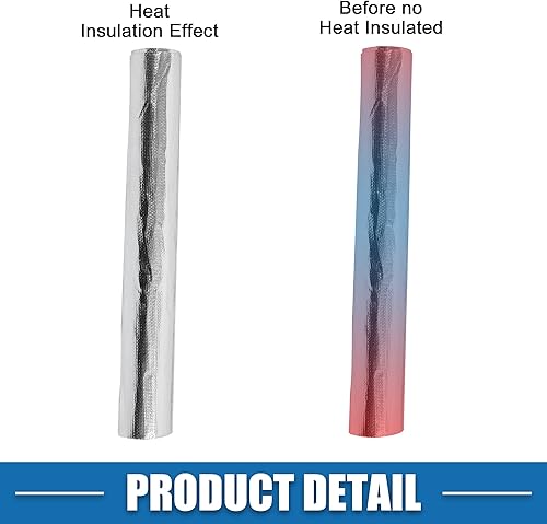 Miniatura 7 de Funda protectora térmica para automóvil, protección contra el calor extremo, 24 x 48 pulgadas, cubierta térmica aluminizada