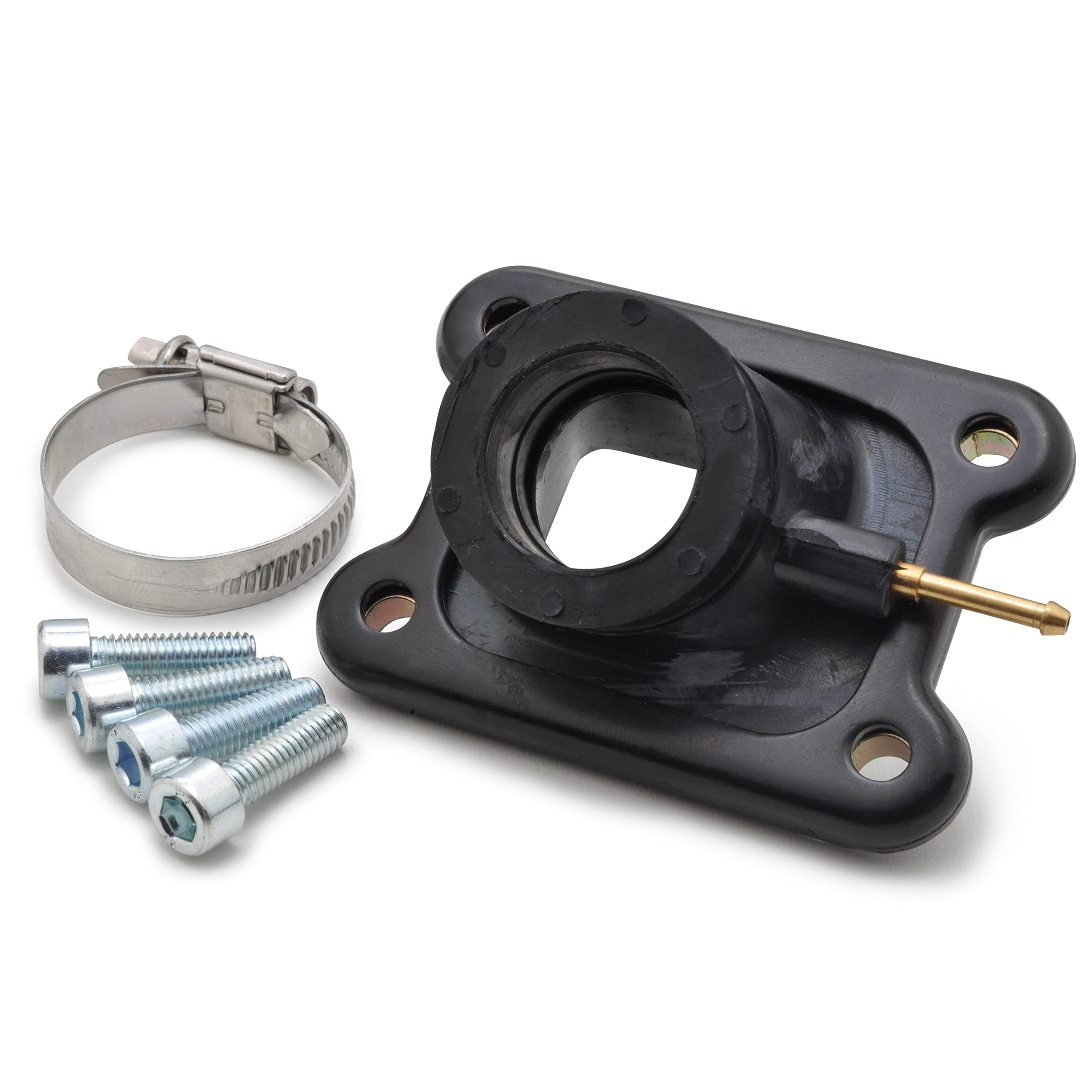 Easyboost Pipe d'Admission 12 à 21mm Type Origine pour Derbi Euro 2-3-4 pour Carburateur 12-14-16-17.5-19-21mm