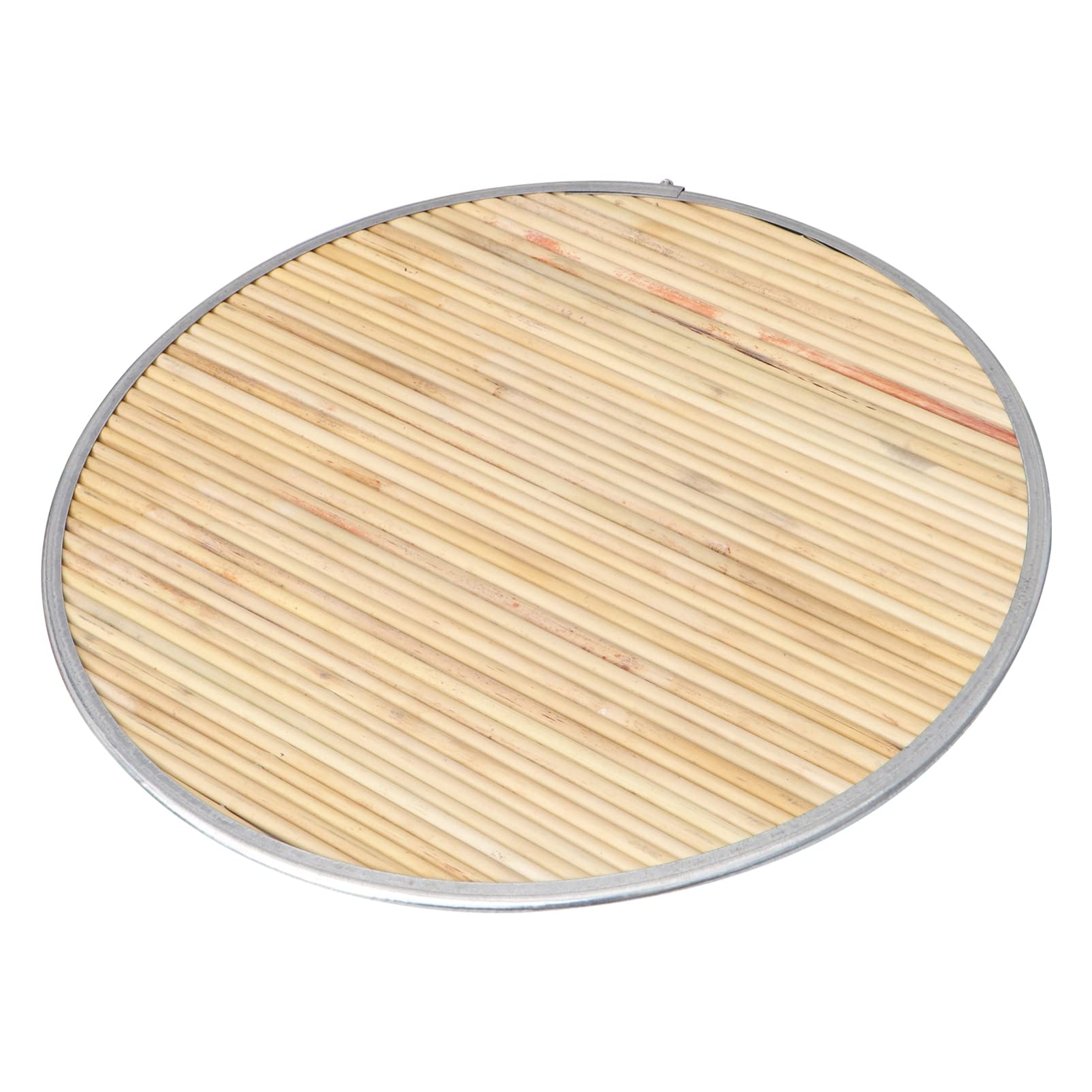 Cabilock 1pc Non-stick Dumpling Storage Tray Natural Sorghum Rod Round Design for Serving and Storage for Dumplings Pasta and More