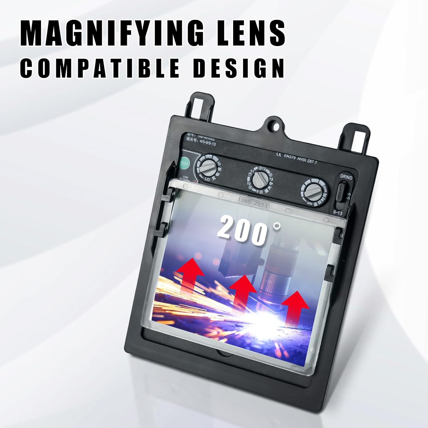 Welding Helmet with Magnifying Lens