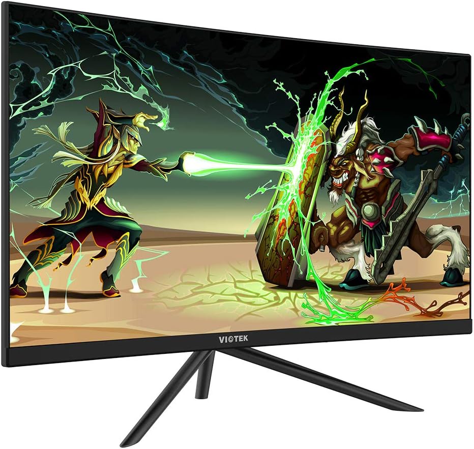 VIOTEK GN27D 27 Inch 1440p 144hz Curved Computer Gaming Monitor Samsung VA Panel Freesync FPS RTS Optimized (Renewed)