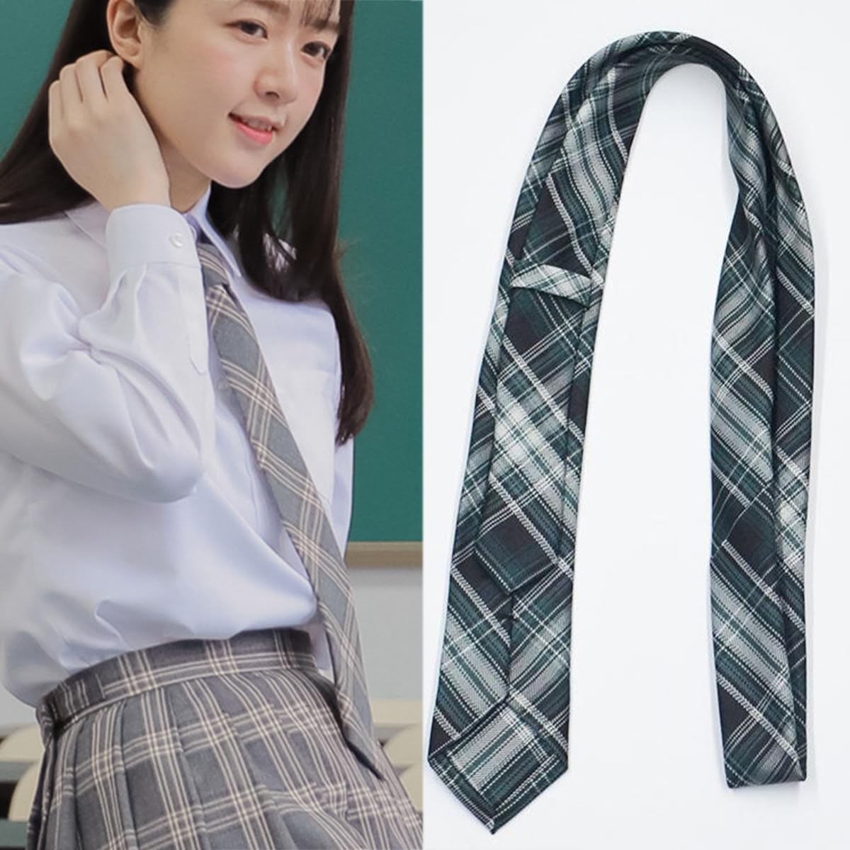 Plaid NeckTie for Women Men Girls Boys Classic Formal Necktie