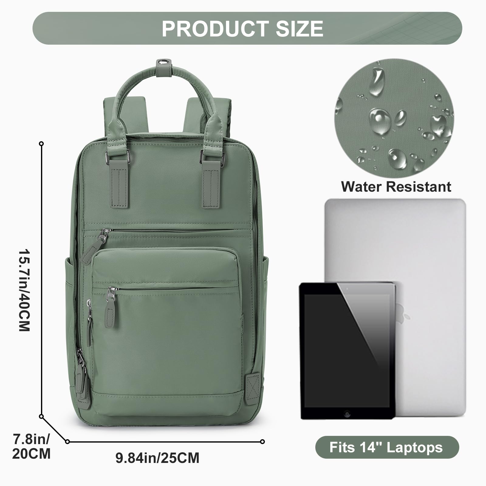 SZLX Zaino Ryanair 40x20x25 Donna Zaino da Viaggio Bagaglio a Mano 20L Uomo Borse da cabina 45x36x20 Easyjet Travel Backpack Adatto a laptop da 14 Pollici con scomparto per scarpe per Lavoro e Scuola