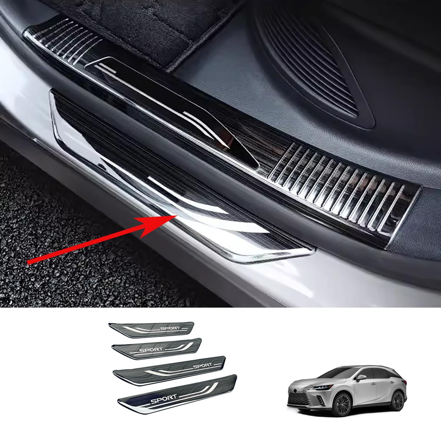 Car Accessories Outside Door Sill Scuff Plate Guard Cover Trims | Cyprus