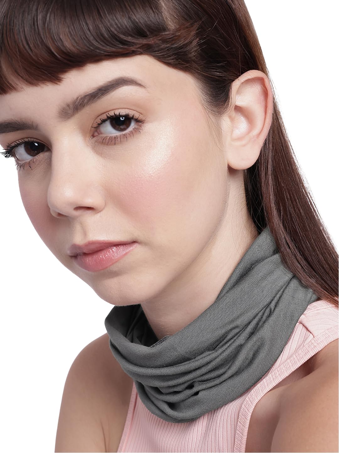 HEELIUM Versatile Bamboo Bandana Scarf | Elegant Neck Warmer, Sun & Dust Protection | Multipurpose Muffler for Fashion & Comfort