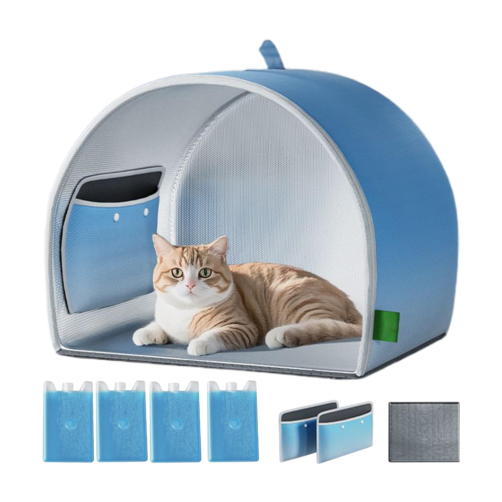 Maison de chat refroidissante : l'abri pliable contre les coups de chaleur
