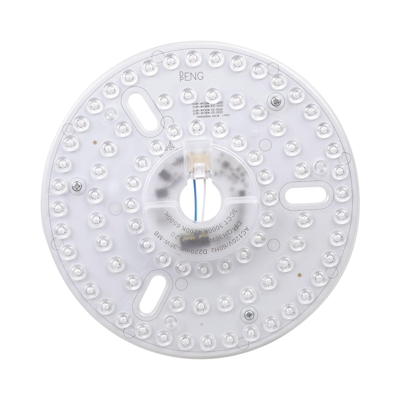 Hsioluted 36W Dimmable Attractive LED Panel Light Component 270mm with Modifiable Light for Indoor Room Fan Lighting Fixtures Dimmable LED Ceiling Panel