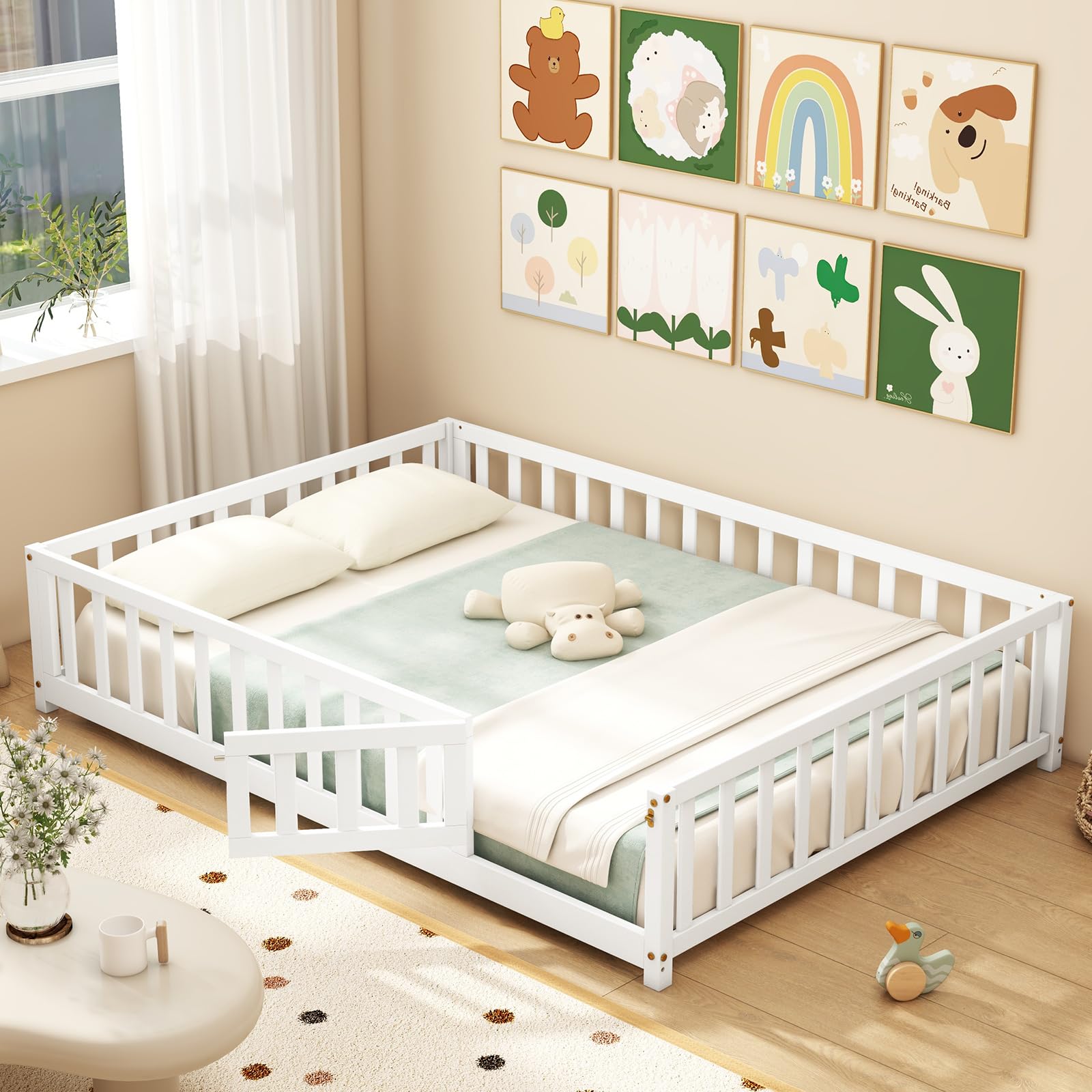 Giantex Full Size Floor Bed