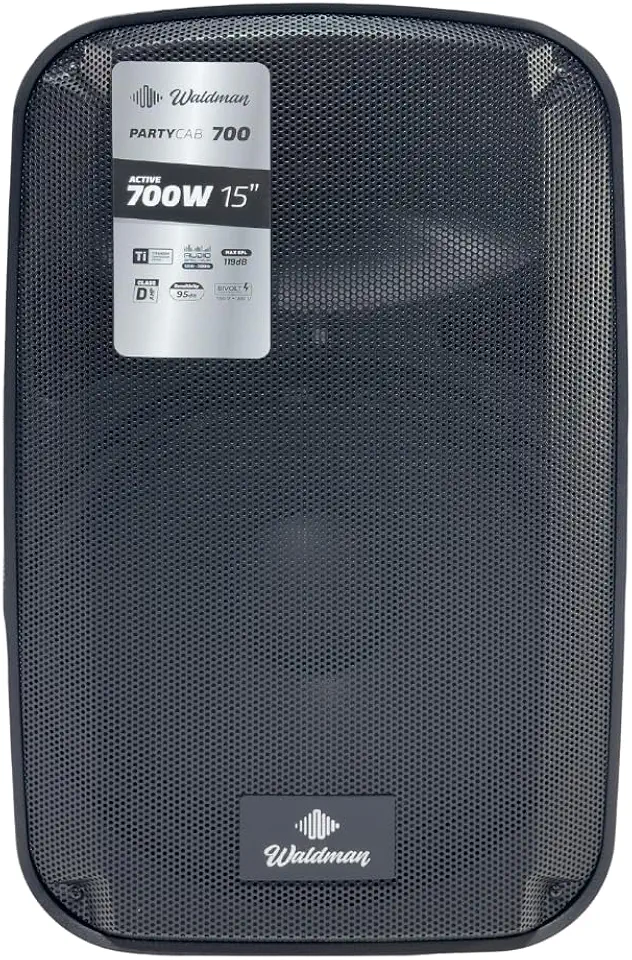 Caixa de Som Amplificada Waldman PTY-700 Ativa de 15" e 2 Vias