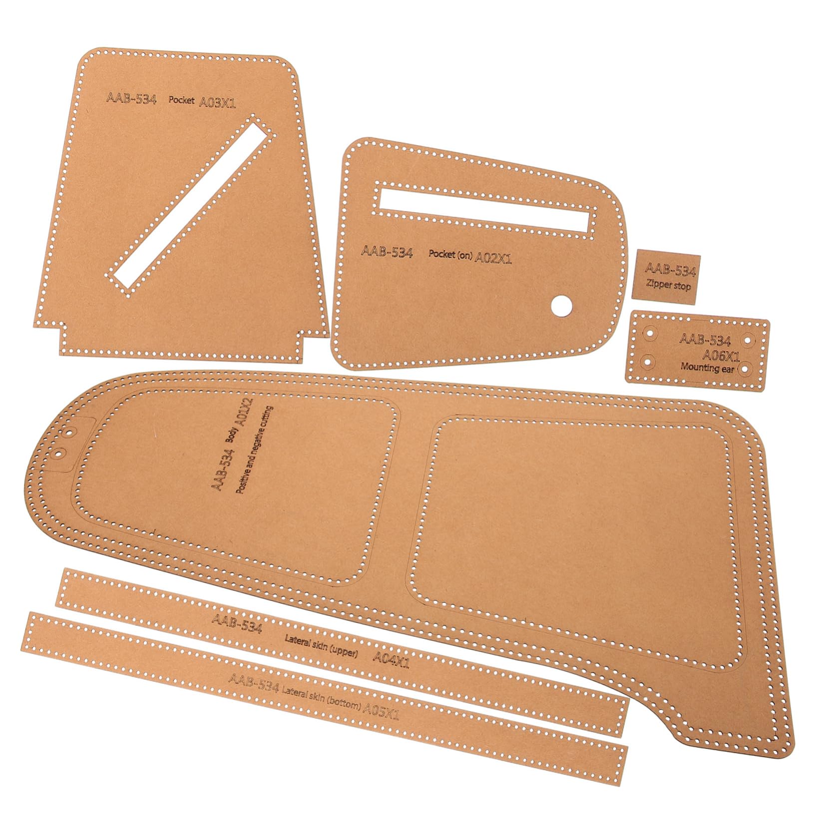 Housoutil 3 Juegos Plantillas de Elaboración de Bolsas Plantillas Mochilas y Bandoleras Diy Cartón
