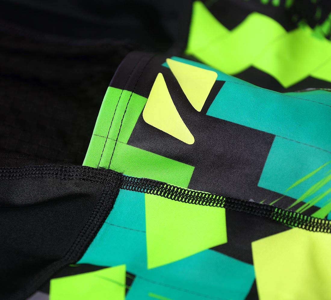 ZONE3 Unisex-Youth Kids Adventure Tri Top, Digital Print-Black/Green/Yellow, S - Image 2
