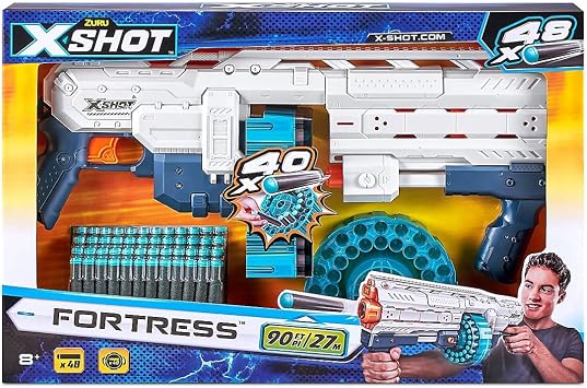 X-Shot - Excel Fortress Plus 48 Darts - Large Blaster Action
