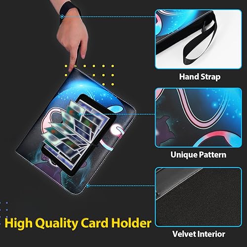 Miniatura 5 de Carpeta de tarjetas para tarjetas de Pokémon, 520 bolsillos con 65 fundas extraíbles, tarjetero de 4 bolsillos para cartas de Pokémon, CCG, tarjetas