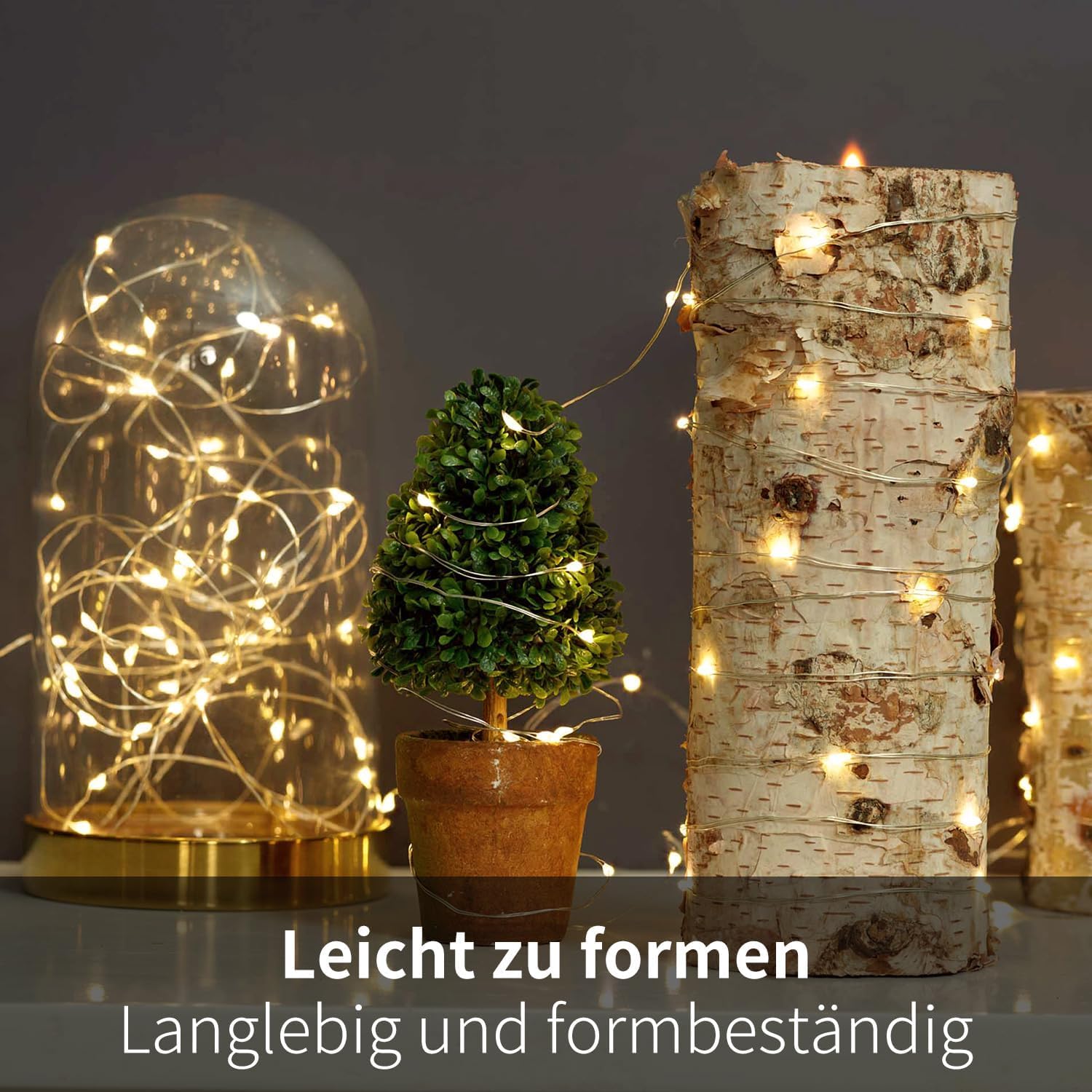 Guirlande Lumineuse Extérieur 200LED Cluster Blanc Chaud 4m