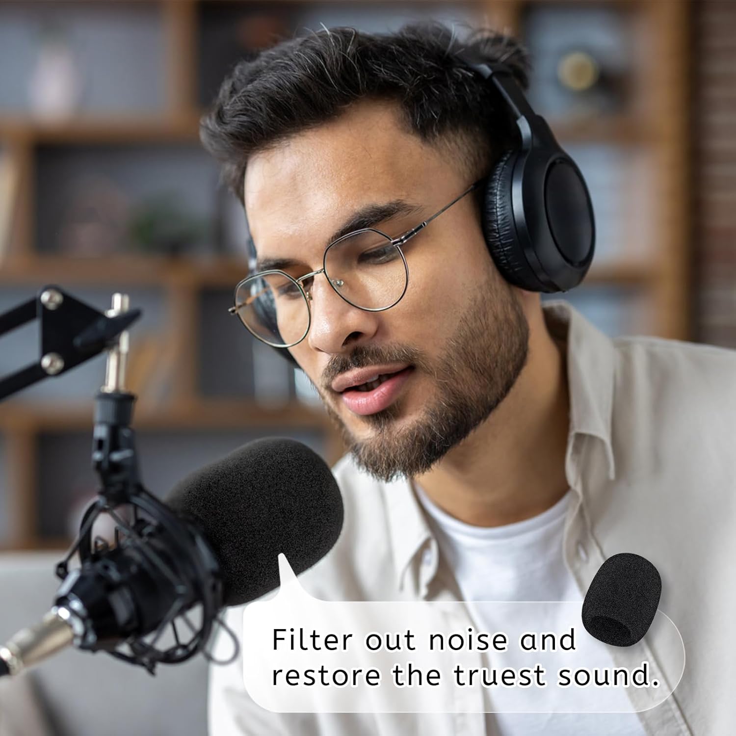 Microphone Cover, 6 Pcs Microphone Windscreen, Foam Mic Cover Suitable for SM58, E835 and Most Standard Handheld Mic - Image 6