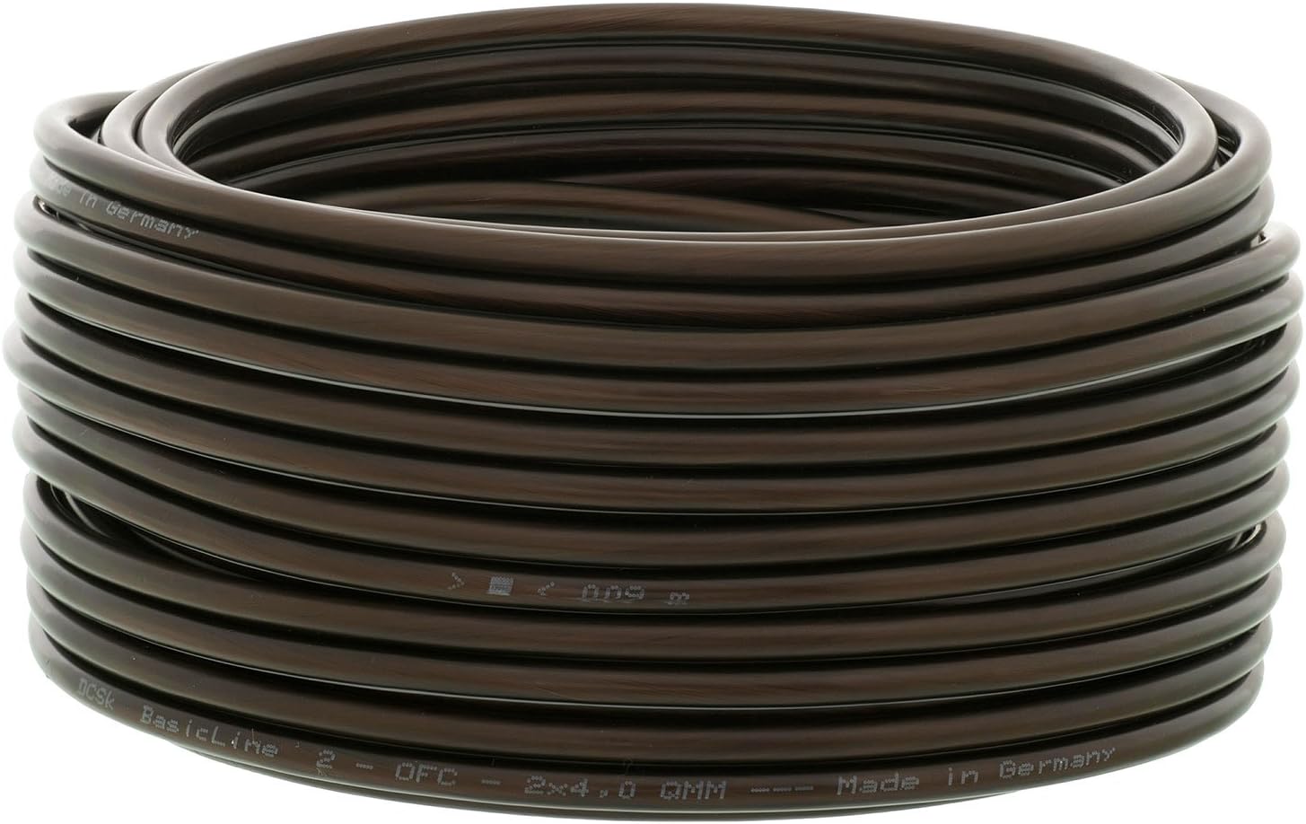 25 m 2 x 2.5 mm² | DCSk Hifi Speaker Cable | 99.99% OFC Pure Copper | Transparent | 25 m 2 x 2.5 mm²