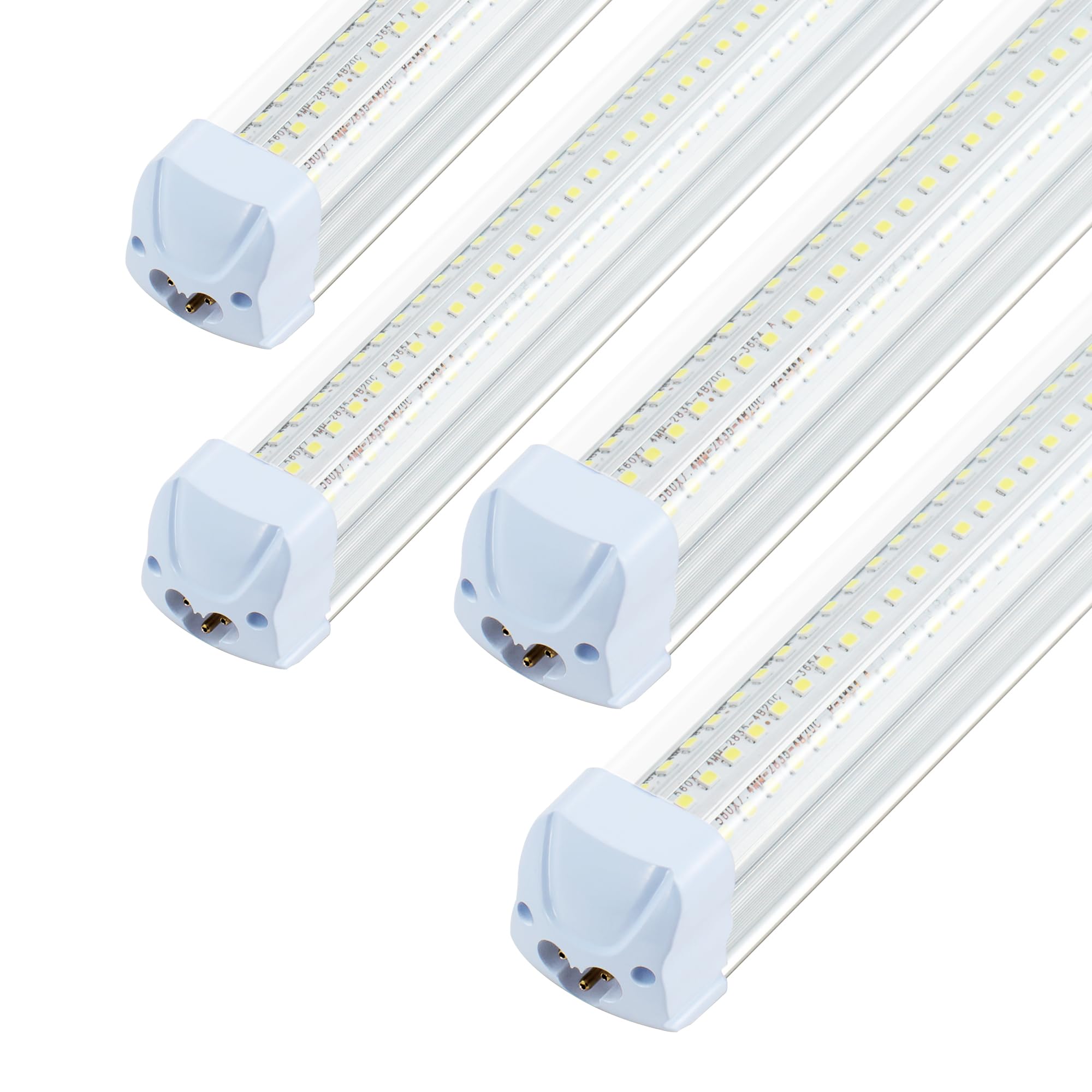 T8 LED Shop Lights 4 Pack Garage Light 4FT 60W 9600LM 6500K Work Lights Ceiling LED Linkable Lighting