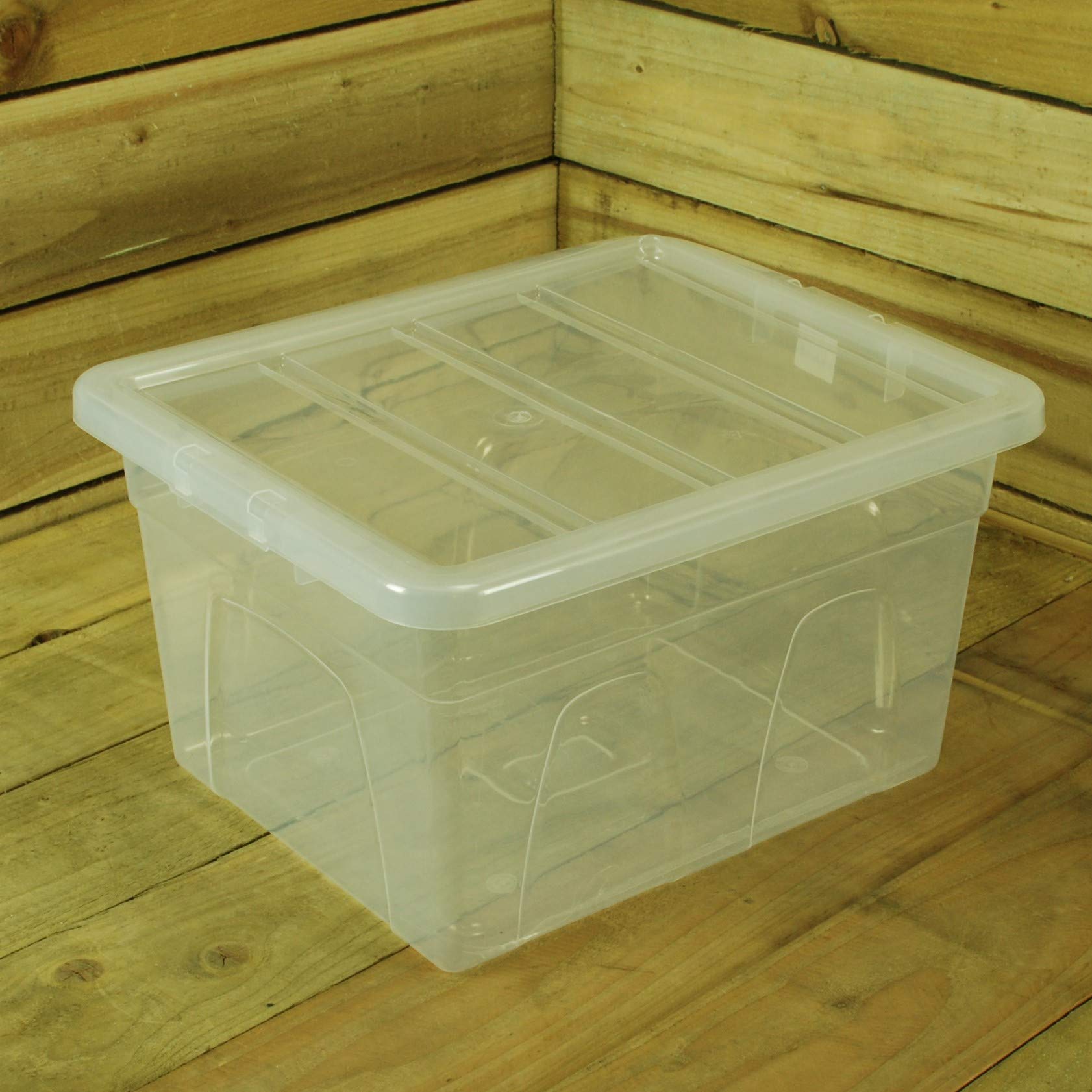 Whitefurze Clear 45Cm Spacemaster Midi 45Cm X 26Cm X 37Cm
