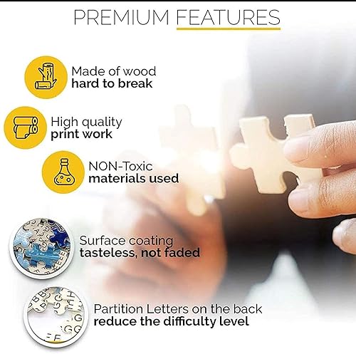 Miniatura 5 de Rompecabezas para adultos, decoración de pared de paisaje de árbol de guitarra, rompecabezas de madera (1000 piezas, decoración de pared de paisaje