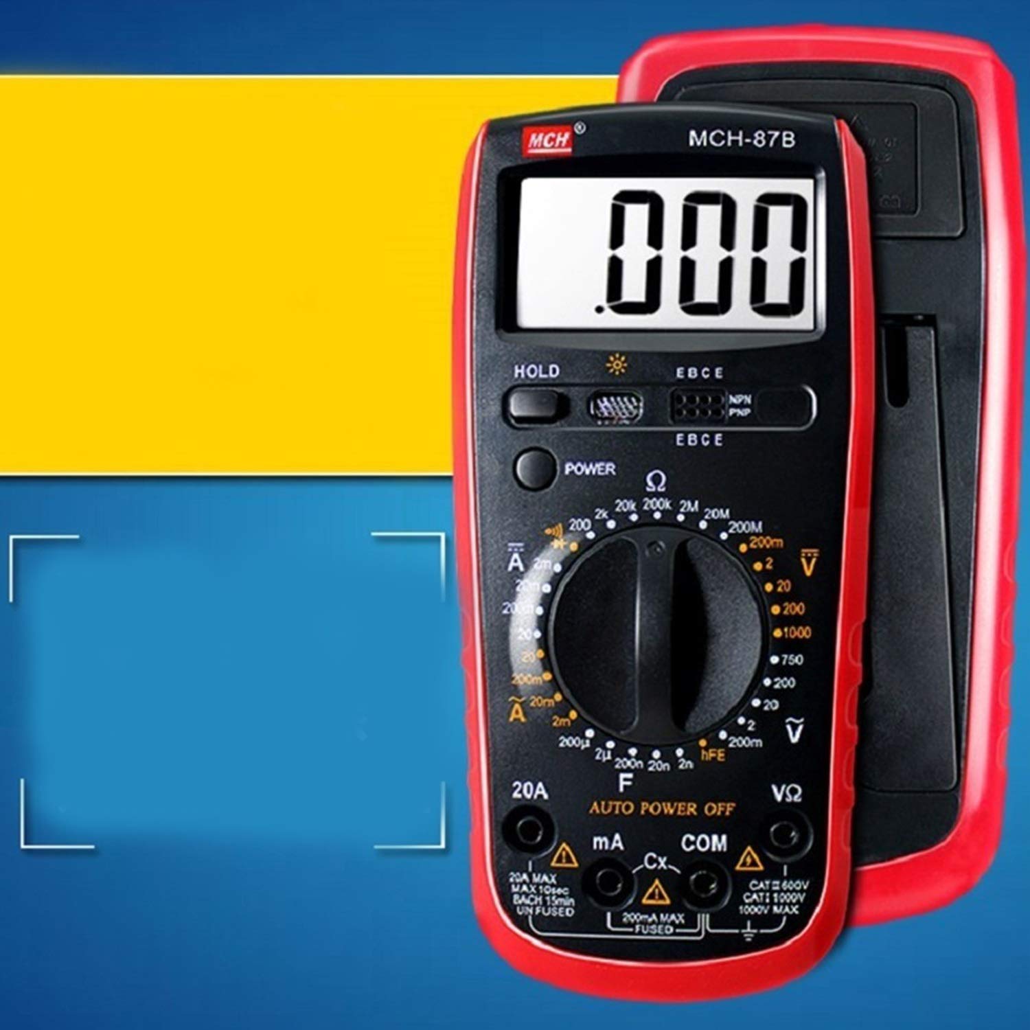 Trzy i pół cyfrowy Multimetr Handheld Portable High Precision Gospodarstwa domowego Mini Kieszonkowy MCH-87B Łatwe pomiary