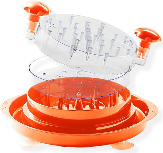 Large Chicken Shredder with Sucker Pad Holder,Strong Anti-Slip Strip,Nice size for shredding meat favorite kitchen gadget,removable piece in the middle for easy clean up,BPA Free, Heat Resistant