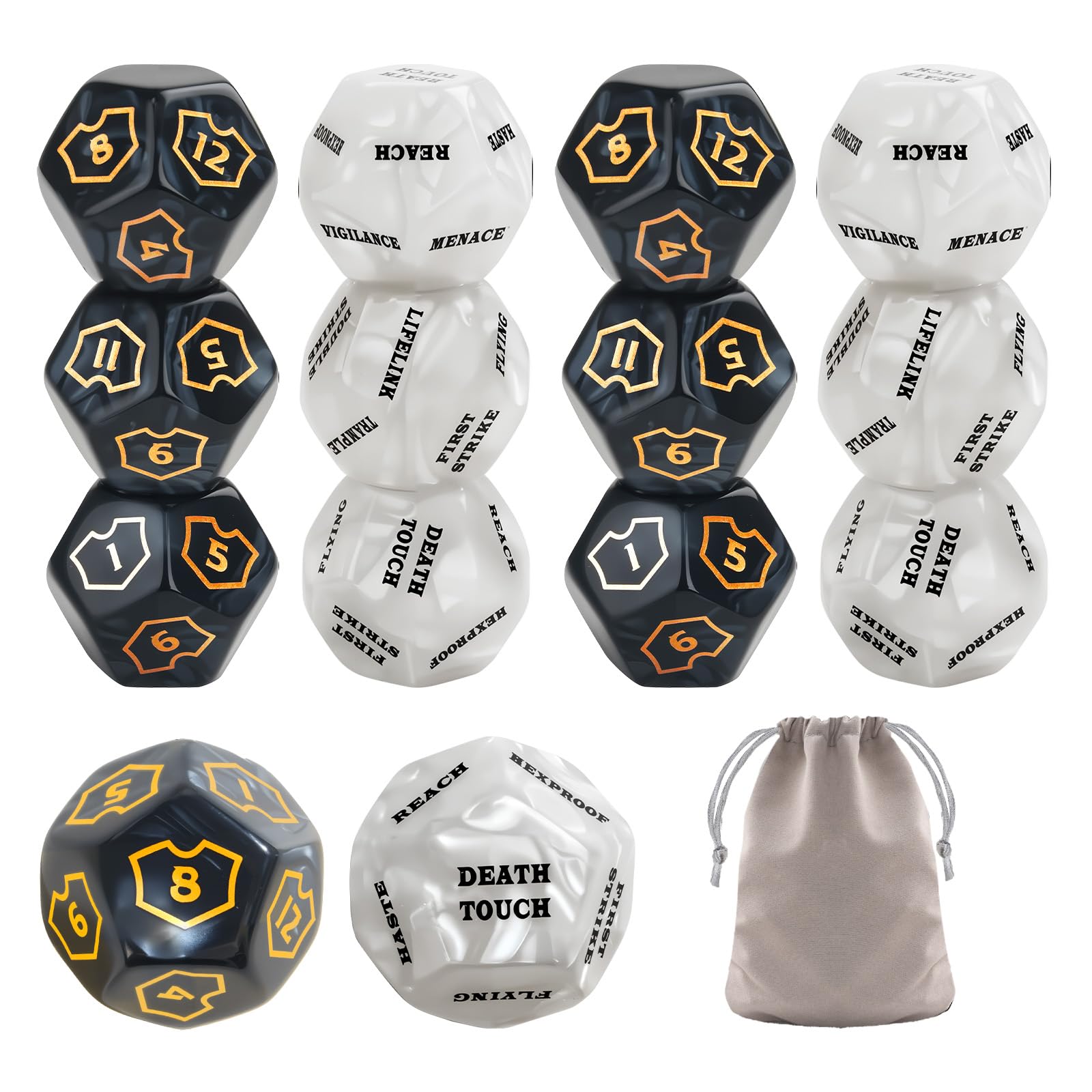 Amazon.com: 12 Pieces MTG Counter 12 Sided Abilities
