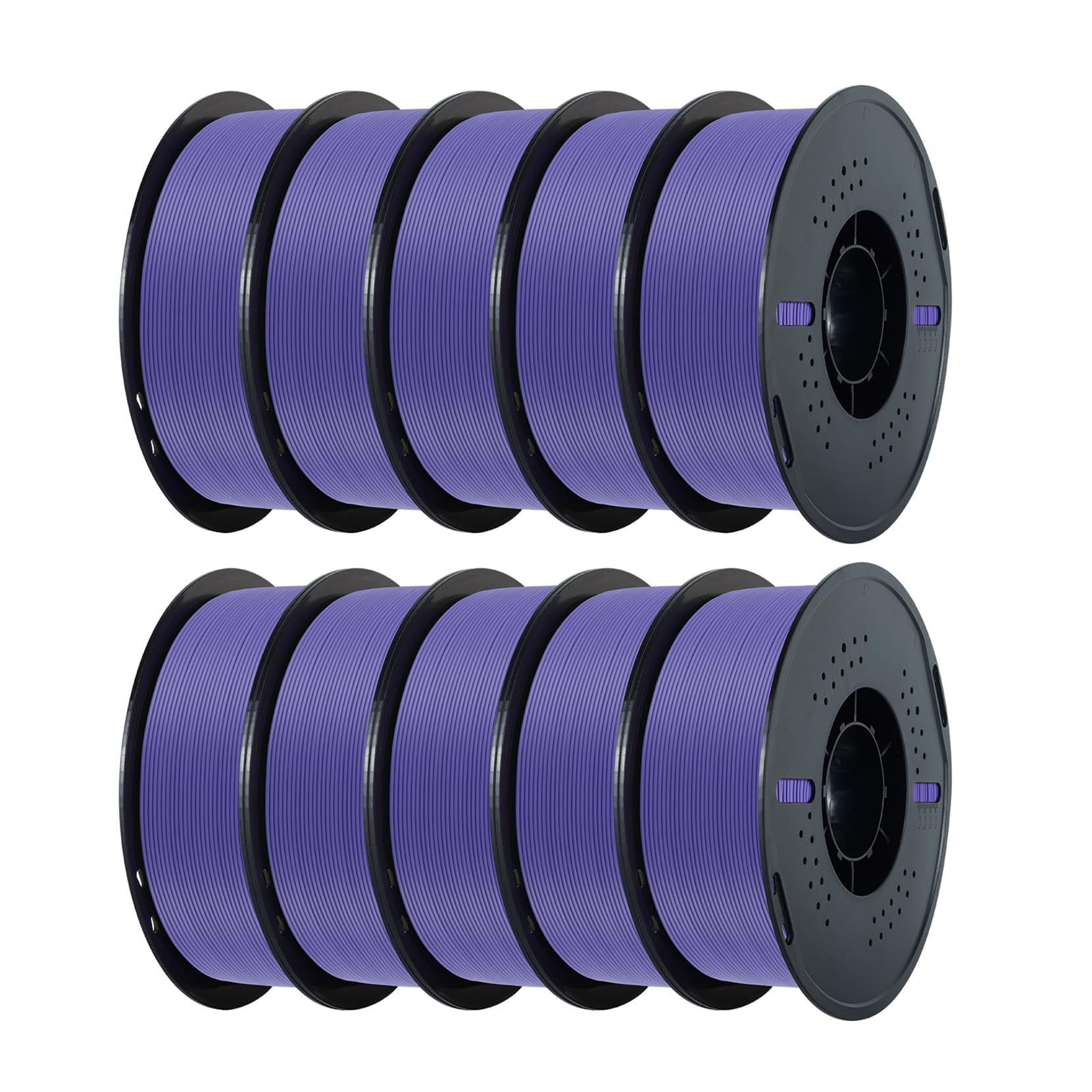 KINGROON PLA 3D Printer Filament 1.75mm, Lilac Purple, 10kg (10 x 1kg)