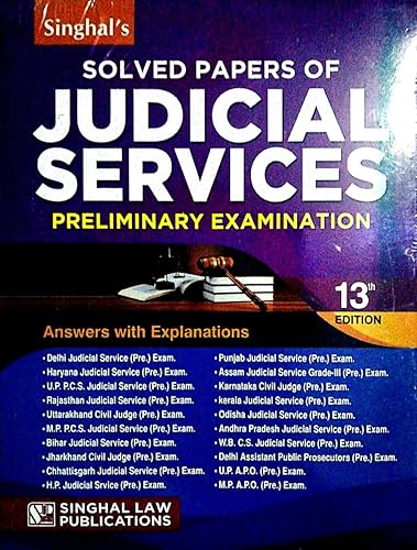 Solved Papers of Judicial Services Preliminary Examination