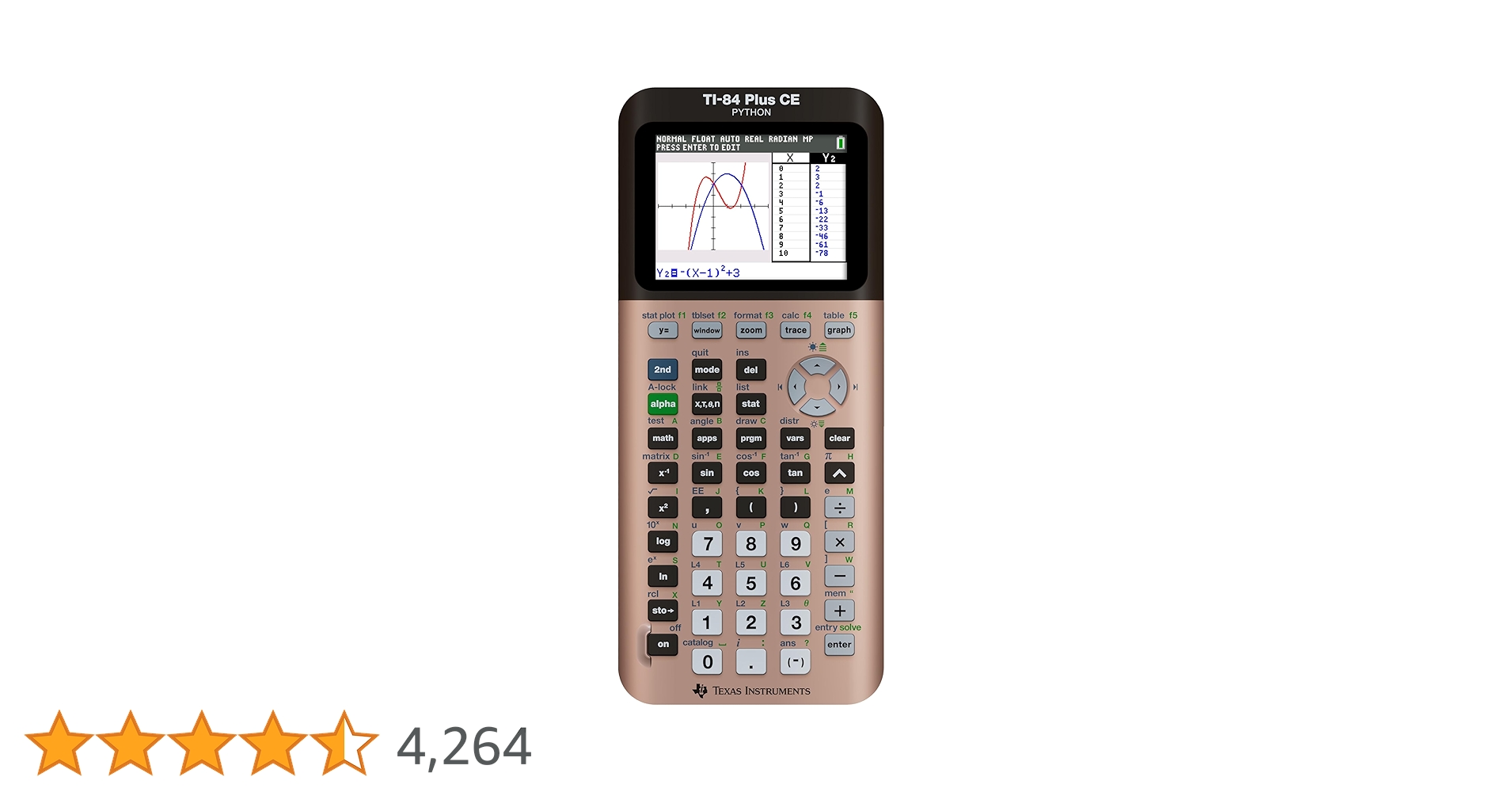 その他 Texas Instruments TI-84 Plus CE Texas Instruments Ti-84 Plus Ce-T Python Edition 130000