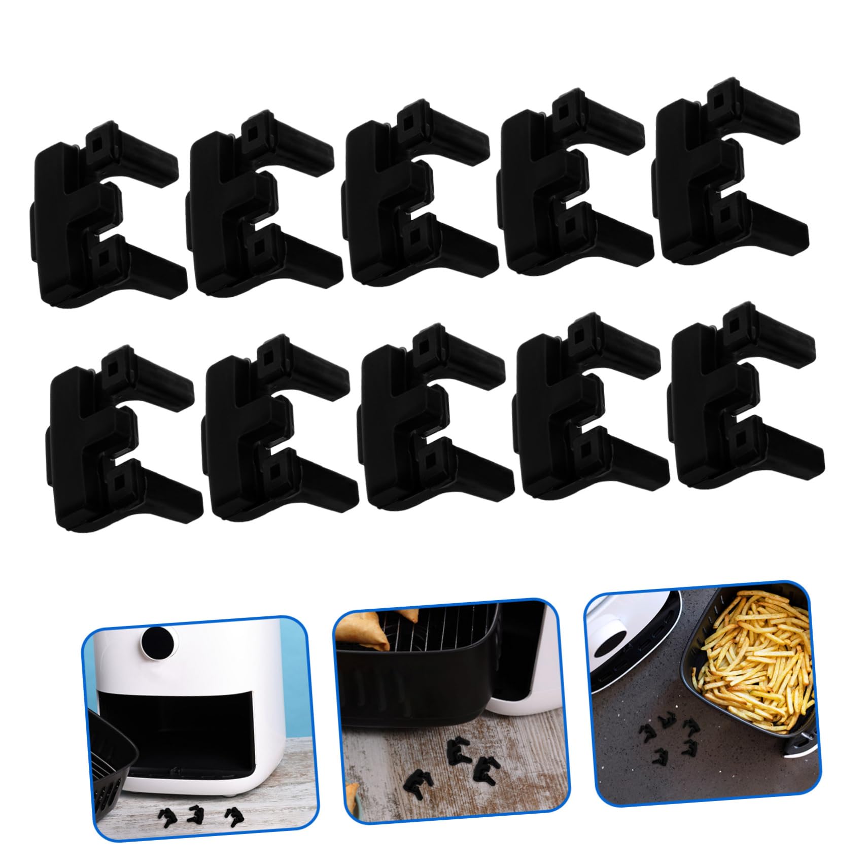 PRETYZOOM 5 Set Di Vassoi Di Ricambio Per Friggitrice Ad Aria Paraurti Non in Silicone Piedini in Fogli Per Friggitrice Ad Aria 10 Pezzi*5