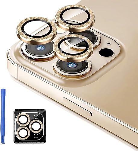 Miniatura 22 de Jeluse [Paquete de 2 protectores de lente de cámara diseñados para iPhone 13 Pro/iPhone 13 Pro Max, protector de pantalla de vidrio templado 9H