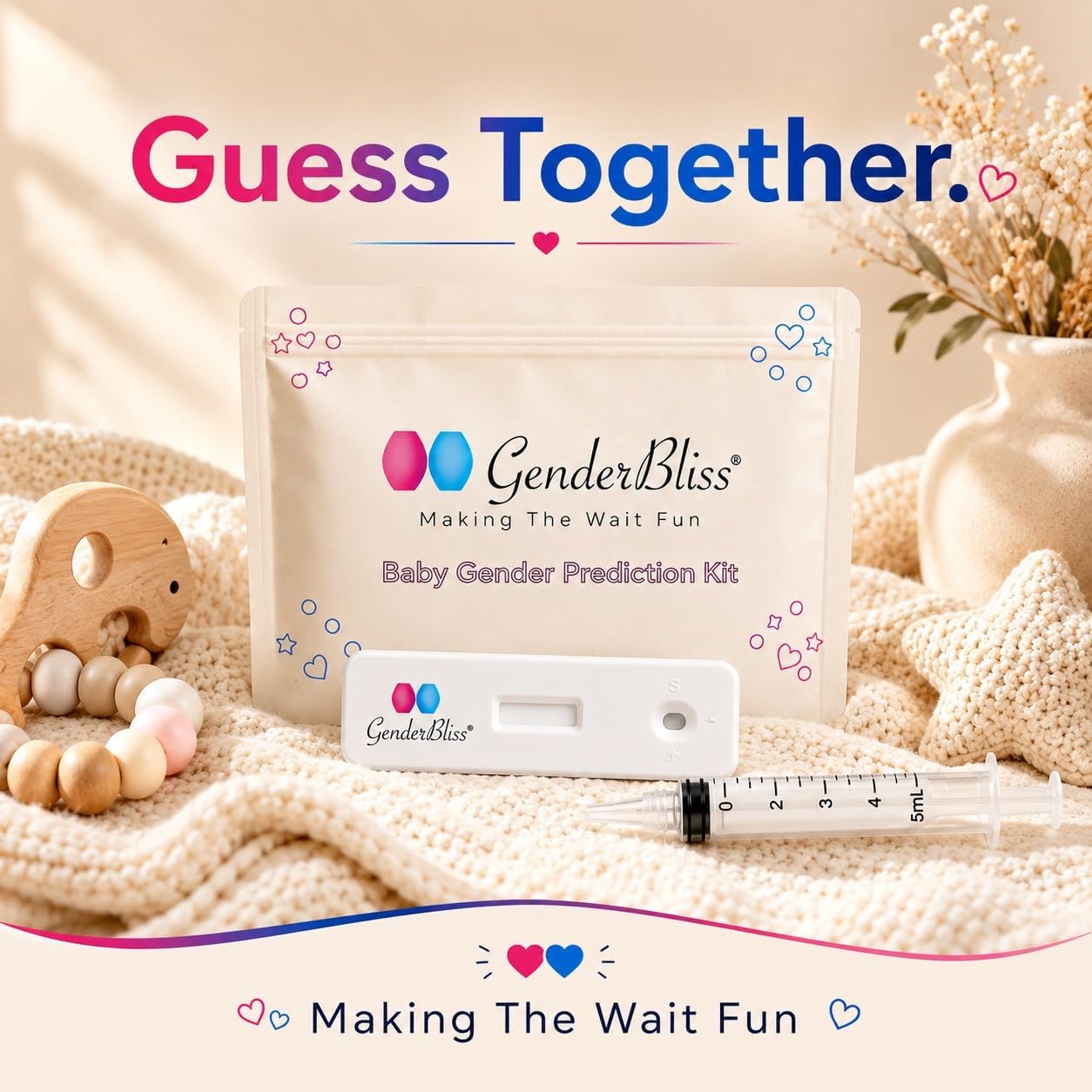 GenderBliss® Early Gender Test - Baby Gender Prediction Kit - Early Pregnancy Gender Reveal Test - from 5  Weeks - Results in 1 Minute | Non-Invasive Boy or Girl Baby Gender Kit