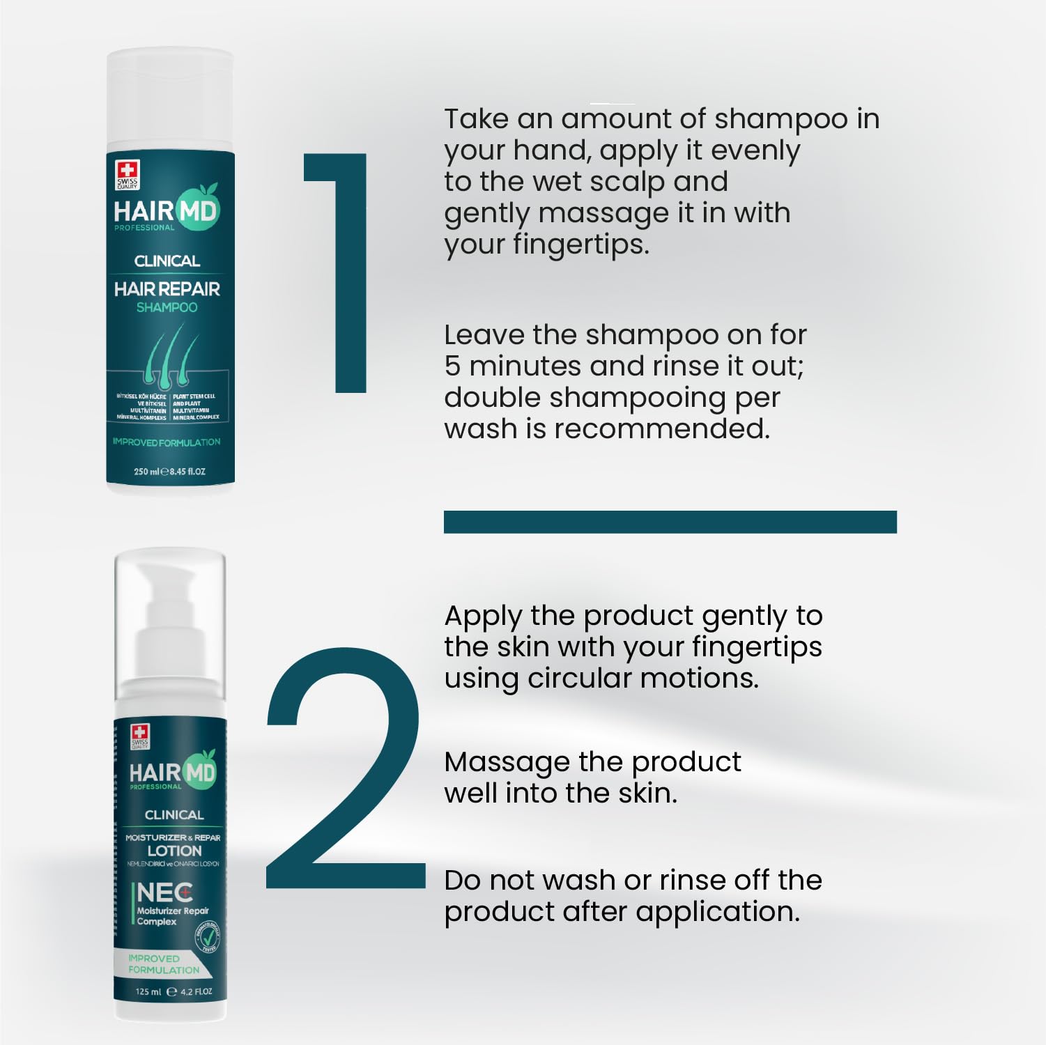 Haarbehandlung Shampoo und Lotion Set