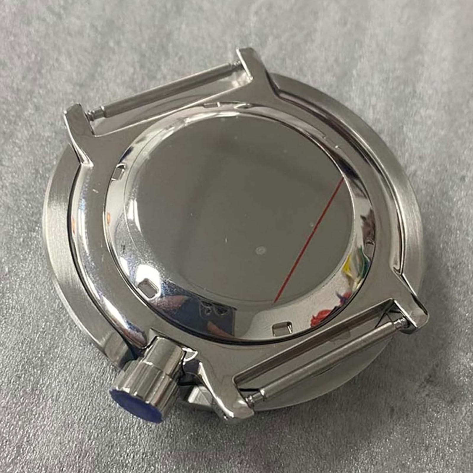 Obudowa zegarka ze stali nierdzewnej 45 mm ze szkłem mineralnym i ceramicznym pierścieniem wewnętrznym, do modyfikacji ruchu mechanicznego NH35/NH36