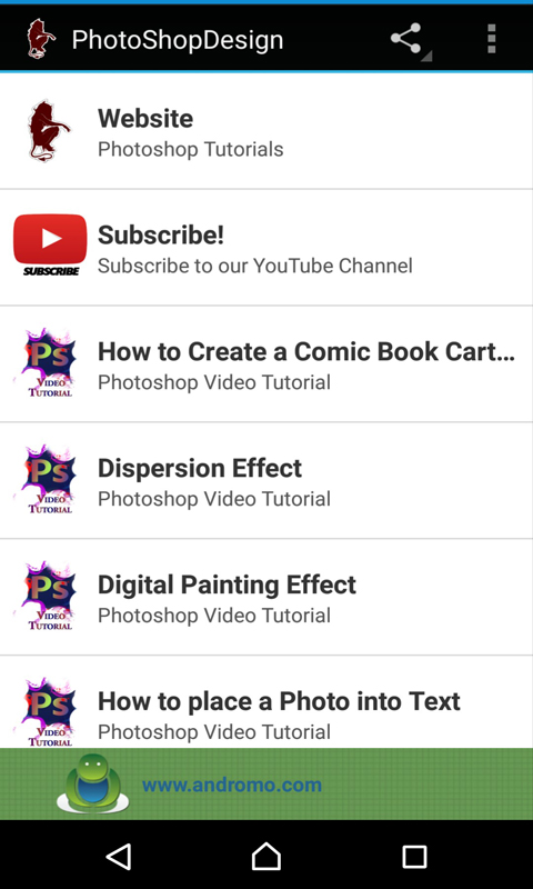 Tutorial Apps Images Photoshop Video Tutorials - App on Amazon Appstore