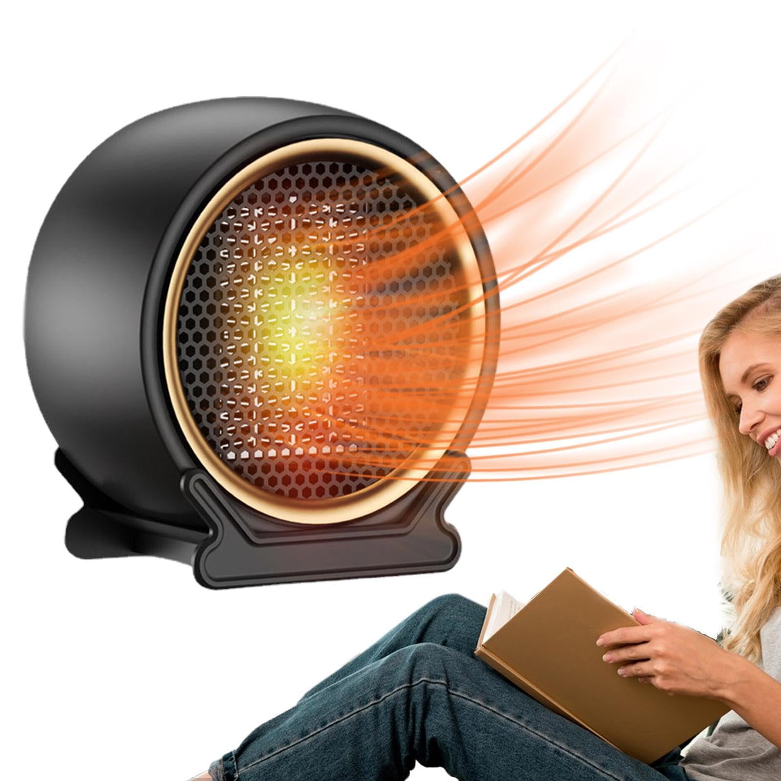 Amazon.com: Desk Heater Fan, 1200W High Output Electric Desk Heater With  Thermostat, Small Heating Fan u0026 Space Heater for Desk, Personal Desktop  Heater Winter Essentials For Apartment Desk Home Indoor Use :
