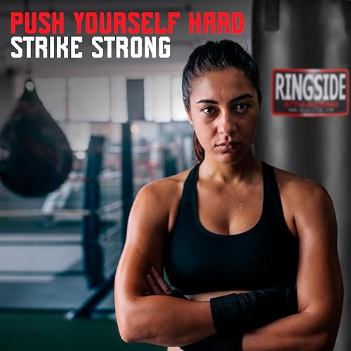 Miniatura 6 de Ringside Bolsa pesada de Muay Thai de 100 libras, saco de boxeo resistente Powerhide para entrenamiento y entrenamiento de boxeo, artes marciales