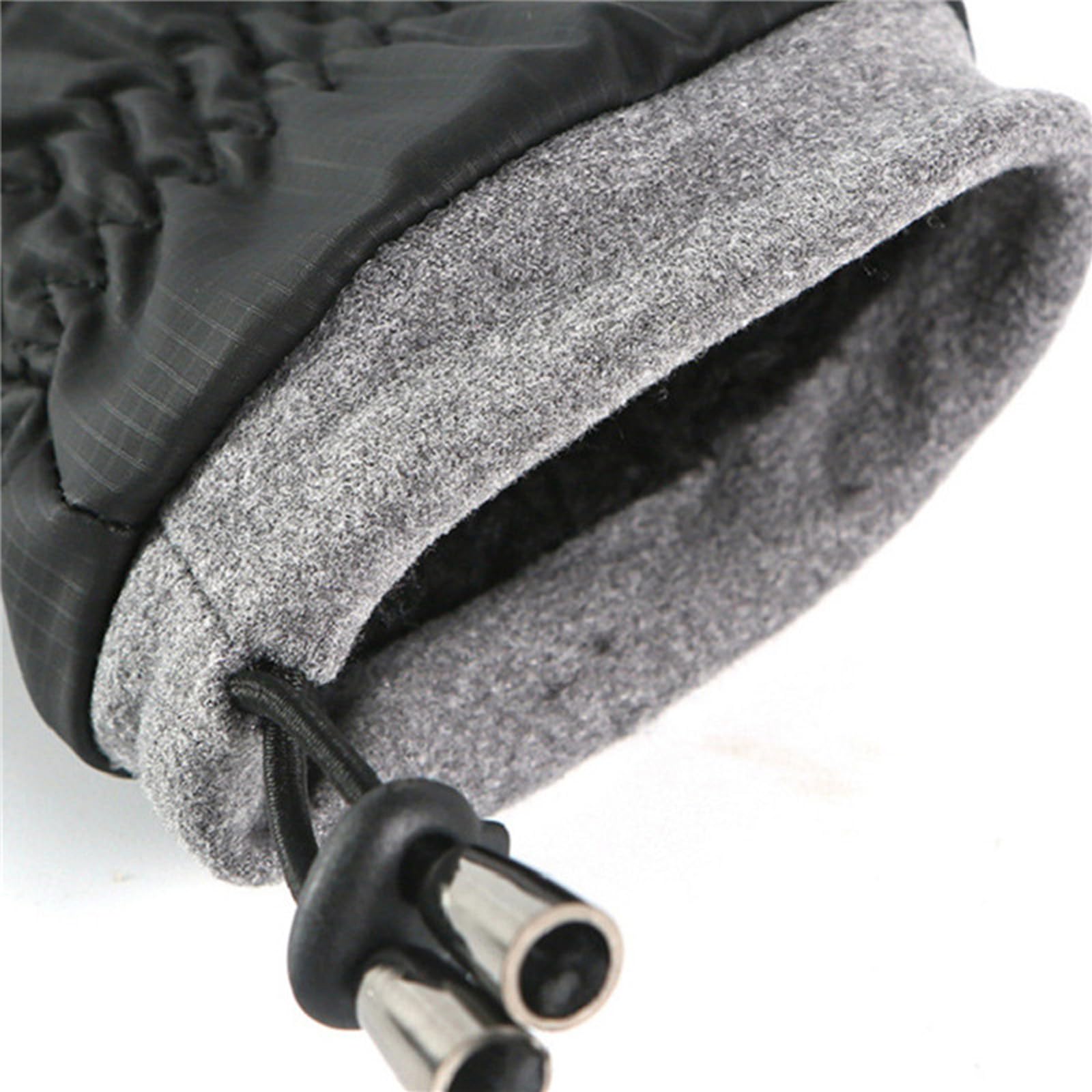 Guantes de esquí de Invierno para Hombre, Resistentes al Viento, para Mantener el Calor, Dedos con Pantalla táctil, Ligeros, Antideslizantes, Suaves, para Ciclismo