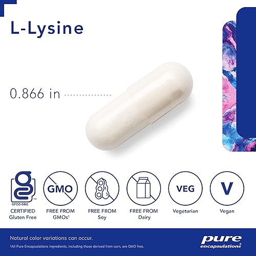Miniatura 3 de Pure Encapsulations L-lisina  Suplemento de aminoácidos para apoyo inmunológico y salud de las encías  270 cápsulas
